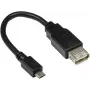 GoodConnections USB-OTG adaptera kabelis, Micro-USB Type B tēviņš uz USB Type A mātīte, USB 2.0, 0,1 m, melns