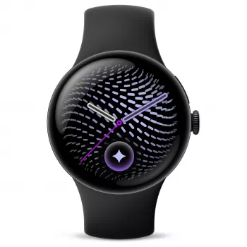 Google Pixel Watch 5 41mm BT Obsidian viedpulkstenis ar Fitbit integrāciju, GPS, sirdsdarbības monitoru, EKG, SpO2, 5 ATM ūdensizturību, Wear OS, 32GB atmiņu
