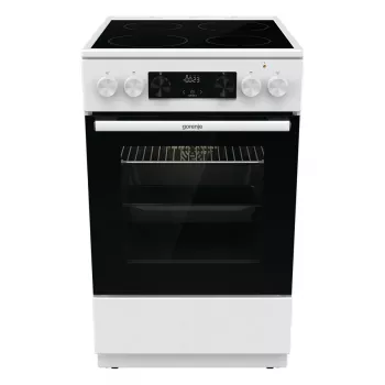 Gorenje GEC 5C41 WG brīvi stāvoša elektriskā plīts – balta, 50 cm, 70 L, 9 funkcijas