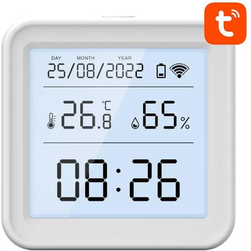 Gosund S6 Smart Wi-Fi temperatūras un mitruma sensors ar LCD displeju, Tuya saderīgs