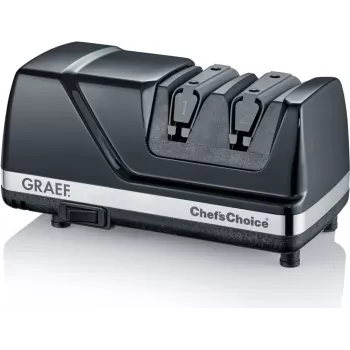 Graef CX 110 (CX110DE) Elektriskais nažu asināmais – 60W, 2 pakāpju dimanta un keramikas, melns