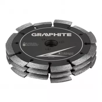 GRAPHITE kombinētais slīpēšanas disks 59G371 Multi-Asinātājam, 50 x 10 x 8 mm, alumīnija oksīds
