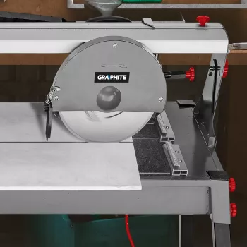 GRAPHITE TOP-59G891 Manuālais flīžu griezējs 600 mm ar volframa karbīda disku