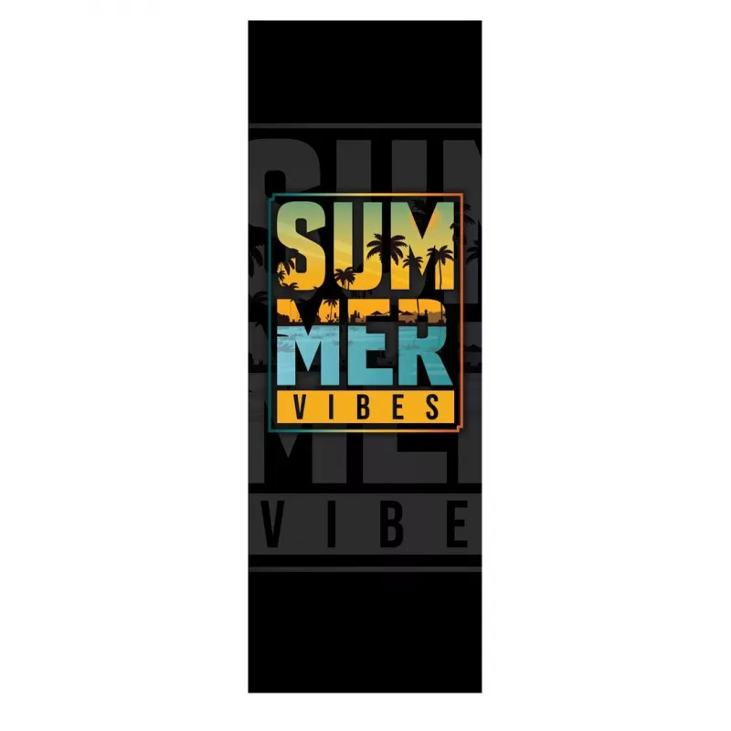 GRB GreenBlue GB183 klasisks dižskābarža klāja krēsls ar Summer Vibes apdruku