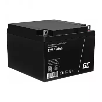 Green Cell AGM35 12V 26Ah AGM VRLA Bezkopšanas Akumulators