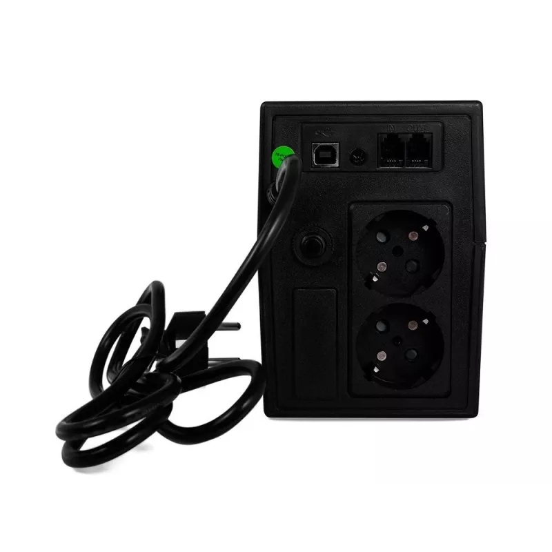 Green Cell Power Proof UPS 600VA / 360W Line-Interactive torņa (2x Schuko, USB, AVR)