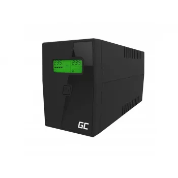 Green Cell Power Proof UPS 600VA / 360W Line-Interactive torņa (2x Schuko, USB, AVR)