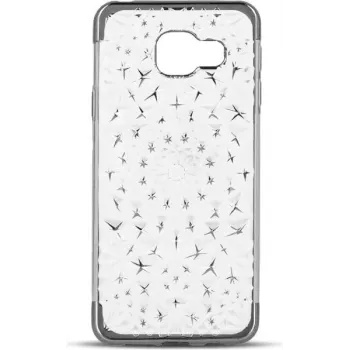 GreenGo Samsung Galaxy S7 Edge G935 TPU 3D Stars Silver Case