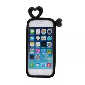 GreenGo Universal Bumper L (10cm) Hearts Black