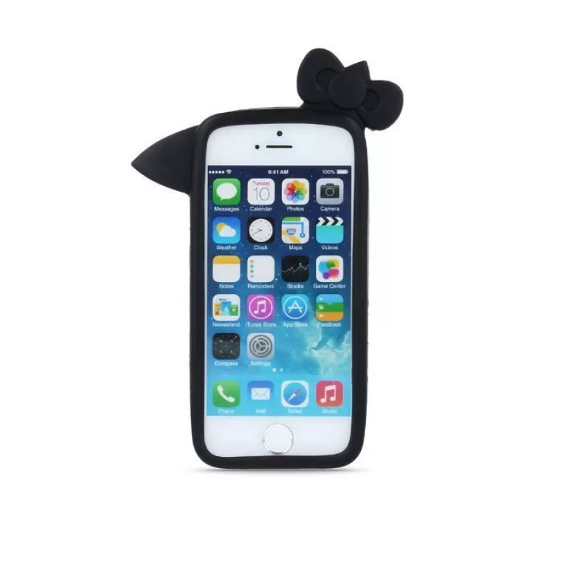 GreenGo Universal Bumper L (10cm) Kitty Black