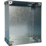 Grothe 55883 Elektriskā savienojumu kārba cinkota tērauda IP44 virsapmetuma 8 izlaužami ievadi 100x100x50mm