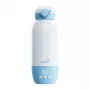 Grownsy Portable Milk Warmer ar digitālo displeju, 8800mAh akumulators, USB-C uzlāde, bez BPA, balts/pelēks