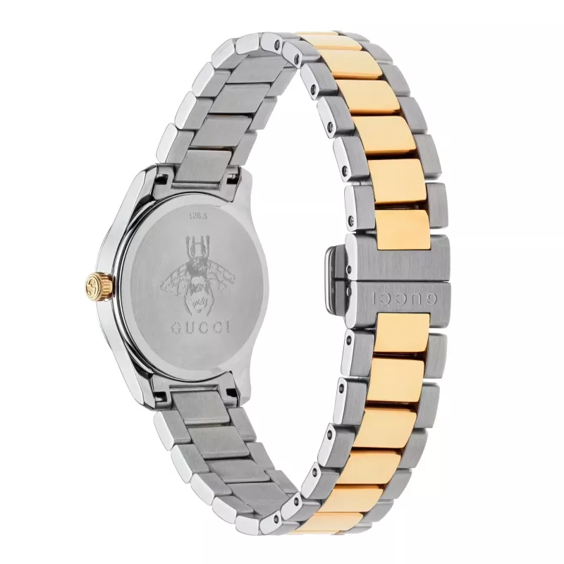 GUCCI G-Timeless Sieviešu Pulkstenis YA126596 27mm Nerūsējošais Tērauds Sudraba Ciparnīca