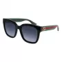 Gucci GG0034SN-002 Cat Eye Saulesbrilles Melns Pelēks 54mm