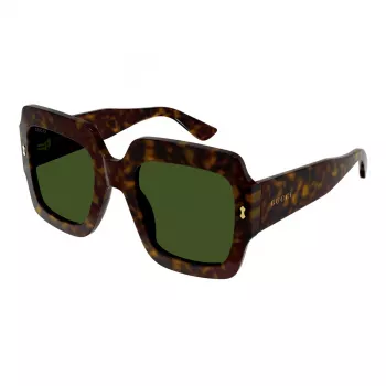 Gucci GG1111S-002 Sieviešu saulesbrilles Melnas Pelēkas Kvadrātveida Acetāts 54mm