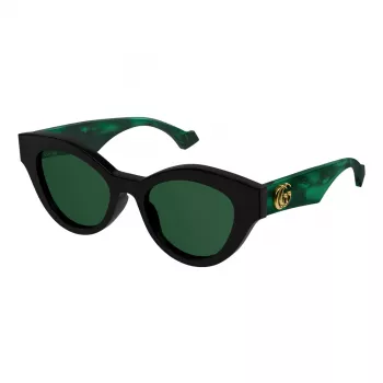 Gucci sieviešu saulesbrilles GG0957S-001 Melns kvadrātveida rāmis Pelēkas lēcas 54mm