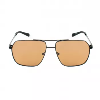 GUESS GF00060-6001E Vīriešu taisnstūra saulesbrilles melnas ar dūmu stiklojumu 60/13/140 mm