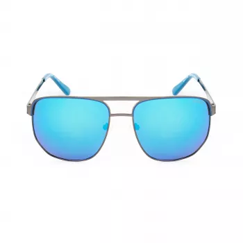 Guess GF00061-6106X vīriešu saulesbrilles, melns rāmis, pelēkas lēcas, 61 mm