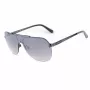 GUESS GF5053-0008F Vīriešu kvadrātveida saulesbrilles - Melns rāmis, dūmu lēcas 58mm