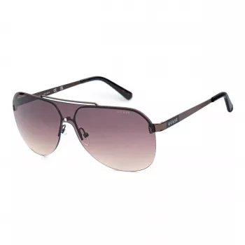 GUESS GF5053-0048F Vīriešu taisnstūra saulesbrilles Havana Brūns Gradients
