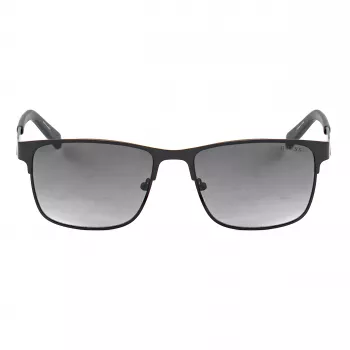 Guess GF5098-5602B Vīriešu kvadrātveida saulesbrilles Melns Dūmu 56mm