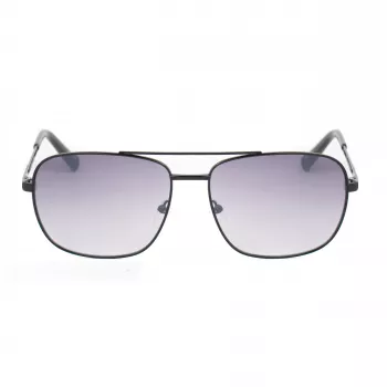 GUESS GG2114S-01B Vīriešu saulesbrilles melns kvadrātveida rāmis pelēki gradienta stikli 60mm