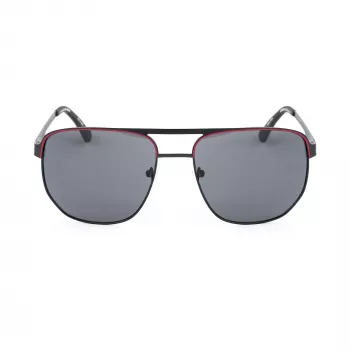 GUESS MAN Saulesbrilles GF00061-6102A Melns Rāmis Pelēkas Lēcas 61mm