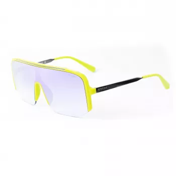 GUESS vīriešu kvadrātveida saulesbrilles GO00054-0095W - spīdīgi melns rāmis, dūmu lēcas, UV400 aizsardzība