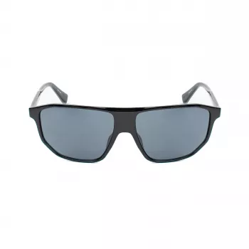 Guess vīriešu saulesbrilles GF00010-6101A – spīdīgs melns acetāta rāmis, dūmu lēcas, UV400 aizsardzība