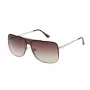 GUESS vīriešu saulesbrilles GO00053-0032F matēti melns taisnstūra rāmis, dūmu lēcas