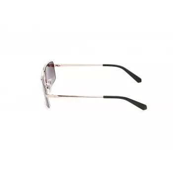 GUESS Vīriešu saulesbrilles GU00168-5897P Melnas taisnstūra formas polarizētas 58mm