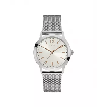GUESS W0921G1 vīriešu rokas pulkstenis ar analogo kvarca kustību, 39mm, nerūsējošais tērauds, zils ciparnīca