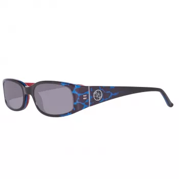 GUESS Sieviešu kaķacsveida saulesbrilles GU7435-5192A Spīdīgi melnas Gradienta dūmaka 51mm