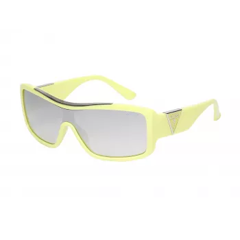 GUESS Women's GO00035-0039C Cat Eye saulesbrilles - spīdīgs melns rāmis, dūmu gradienta lēcas