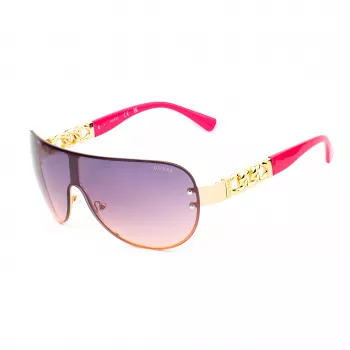 GUESS Women's GO00037-0032U Cat Eye Saulesbrilles - Melns Rāmis, Pelēks Gradienta Lēcas, UV400