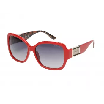 GUESS Sieviešu GO00043-5866B Kaķacs Sauļošanās Brilles - Melns Rāmis Pelēks Gradienta Lēcas 58mm
