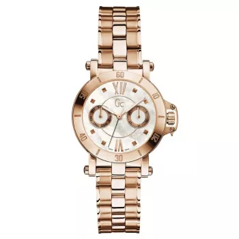 GUESS Sieviešu rožu zelta tērauda pulkstenis X74008L1S 34mm