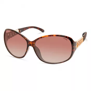 GUESS Sieviešu Saulesbrilles GF0404-6352F Butterfly Havana Brūna Gradienta 63mm