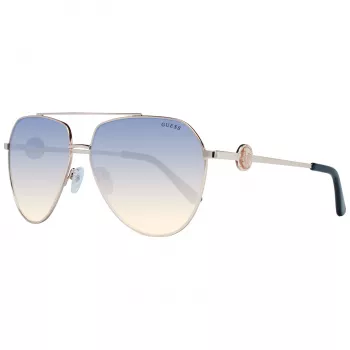 Guess Sieviešu saulesbrilles GF6140-32W Zelts/Brūns Butterfly 62mm