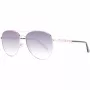 GUESS Sieviešu saulesbrilles GF6143-28B Brūna Havana Tauriņveida rāmis 59mm