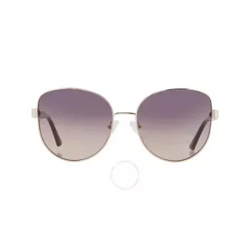 GUESS Sieviešu saulesbrilles GF6172-5932B Havana Brown Gradient Butterfly