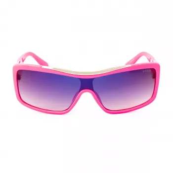 GUESS Sieviešu saulesbrilles GO00035-0072B Butterfly Cat Eye Spīdīgi Melnas Smoke Gradient 55mm