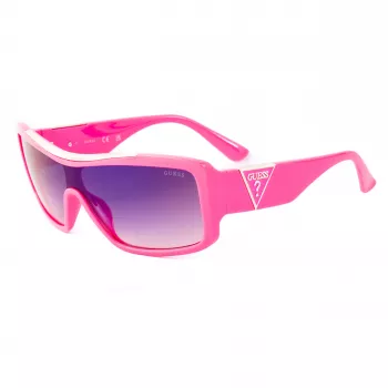 GUESS Sieviešu saulesbrilles GO00035-0072B Butterfly Cat Eye Spīdīgi Melnas Smoke Gradient 55mm