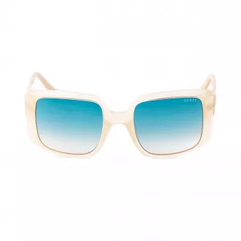 GUESS Sieviešu Saulesbrilles GU00097-5325P - Spīdīgs Melns Rāmis, Dūmu Gradienta Polarizētas Lēcas, 53mm