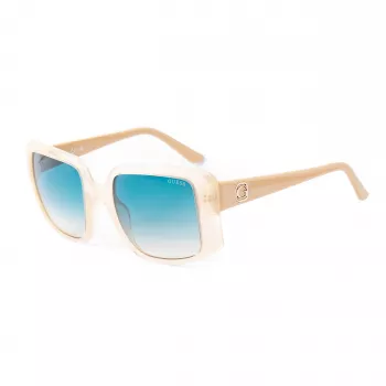 GUESS Sieviešu Saulesbrilles GU00097-5325P - Spīdīgs Melns Rāmis, Dūmu Gradienta Polarizētas Lēcas, 53mm