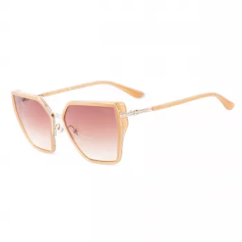 GUESS Sieviešu Saulesbrilles GU00146-5957F Oversized Square Havana Brown Gradient Lens 59mm