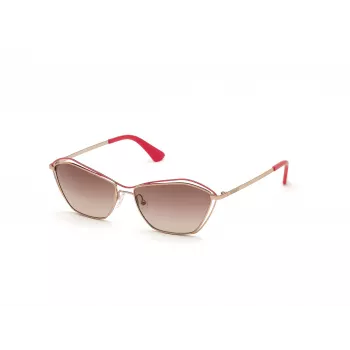 GUESS Sieviešu saulesbrilles GU7639-28F Zelts Butterfly/Cat-Eye Rāmis Brūns Gradienta Lēcas UV400