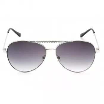 GUESS Sieviešu saulesbrilles GF0399-01B Melns Plastmasas Rāmis Pelēkas Polikarbonāta Lēcas 62mm