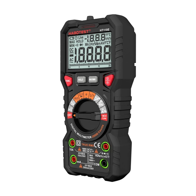 Habotest HT118E Universālais digitālais multimetrs True RMS NCV