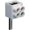 Hager KF82A 1 pola savienojuma spaile, kontaktdakšas savienojums, 2x16 mm², pelēka